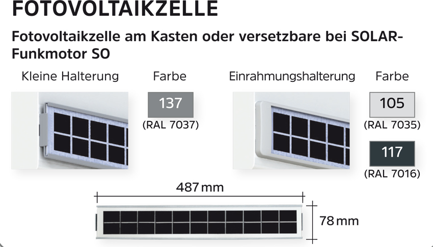 Fotovoltaikzelle-Halterung
