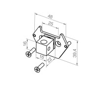Adapterplatte 23 374.2501 | 16x16x22 mm Adapterplatte 23 374.2501 | 16x16x22 mm