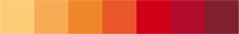 Farbbereich-Orange-Rot