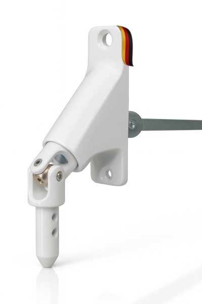 Rolladen Gelenklager | Gelenkplatte 90° Weiß