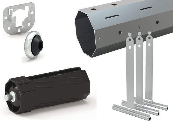 Rolladenwelle SW60 Komplettset für Rolladenmotor